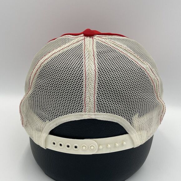 Vintage Enjoy Coca Cola Hat Snapback Trucker Cap 80s Coke Advertising Patch Logo - Picture 5 of 14